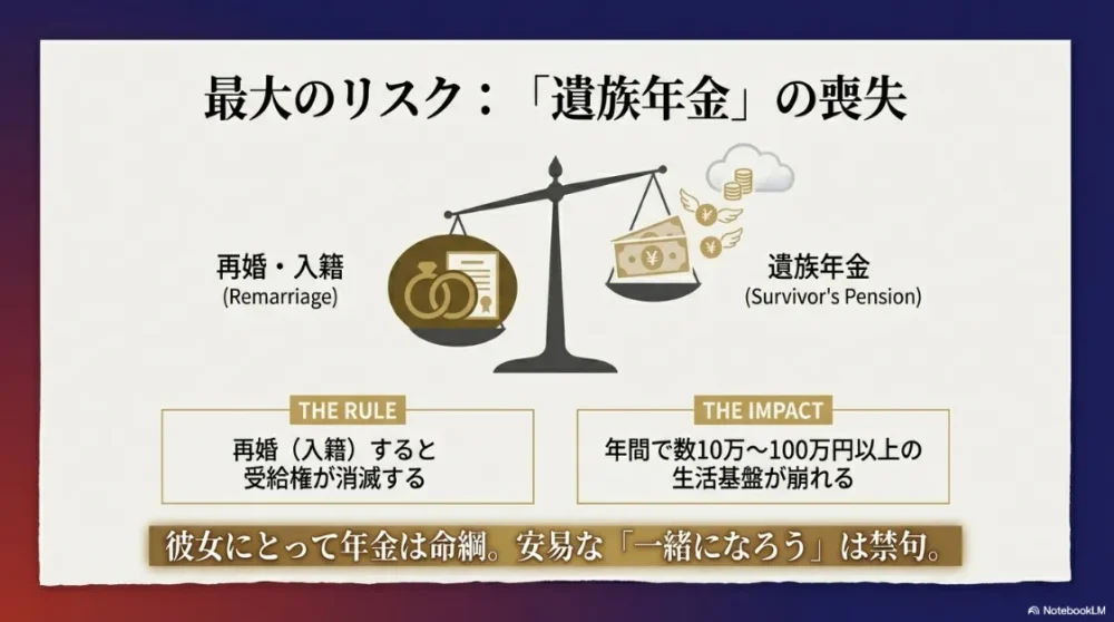 再婚・入籍によって遺族年金の受給権が消滅するルールと生活への影響